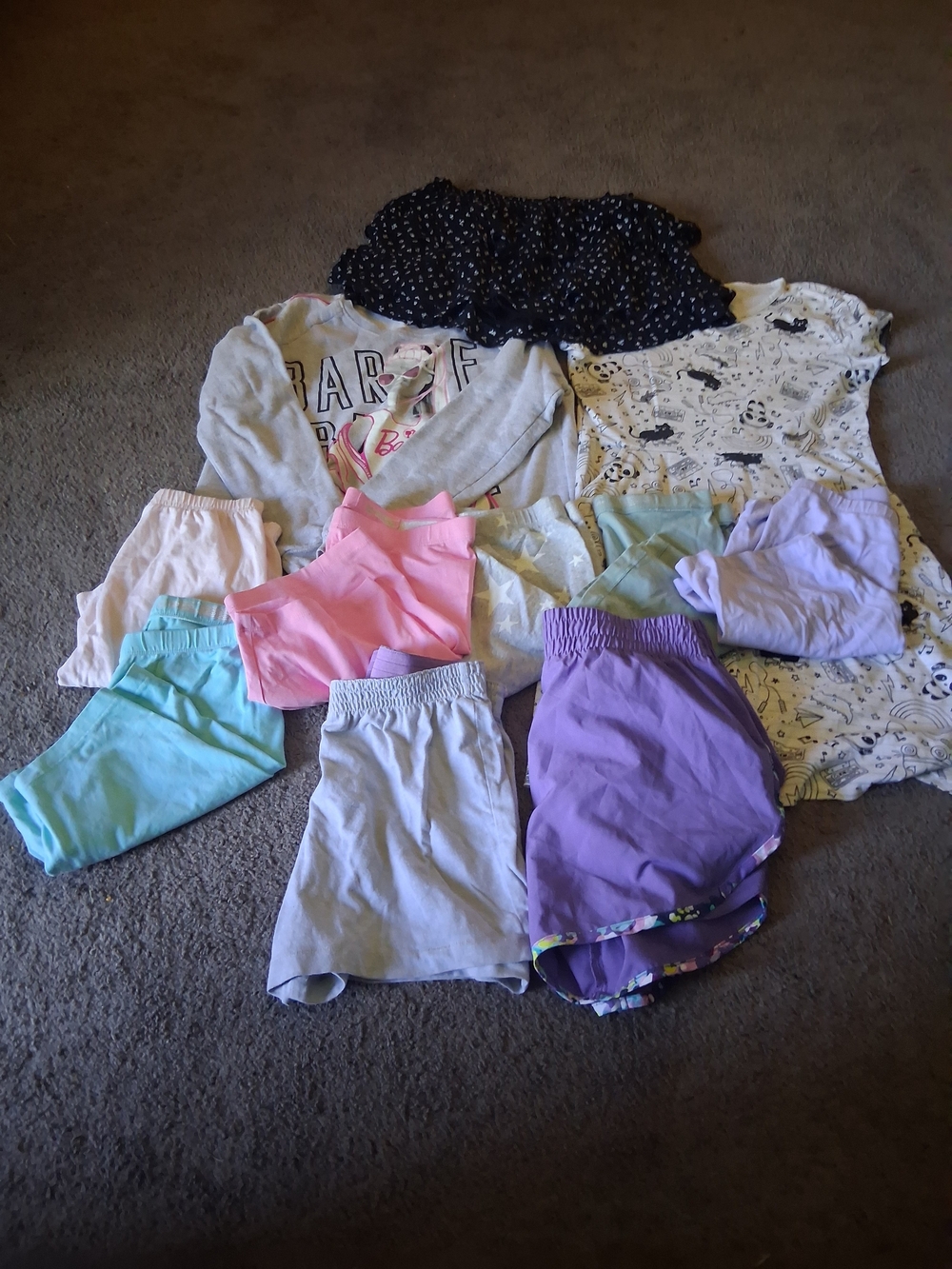 wonder nation Pastel  Girls Bundle Set Of 11 Shorts - Muticolors Size XL 14-16